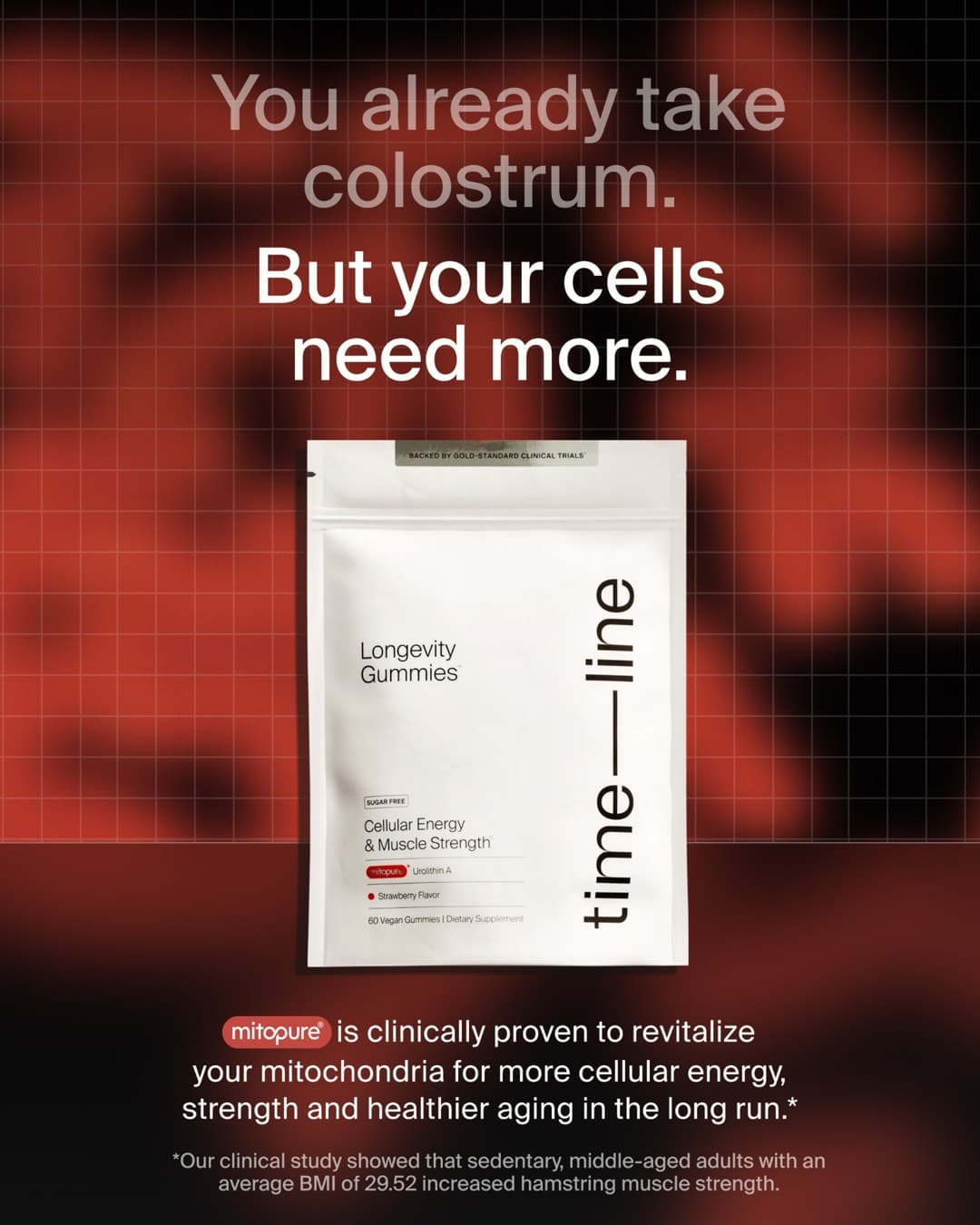 Timeline Longevity · Product Image ad