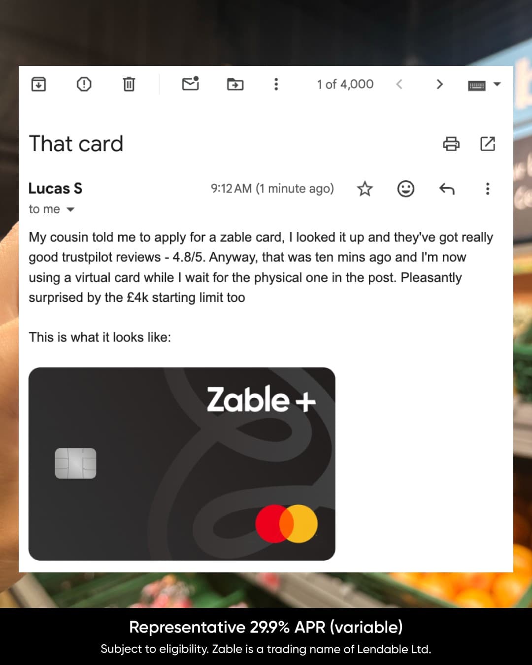 Zable · Email Mockup ad