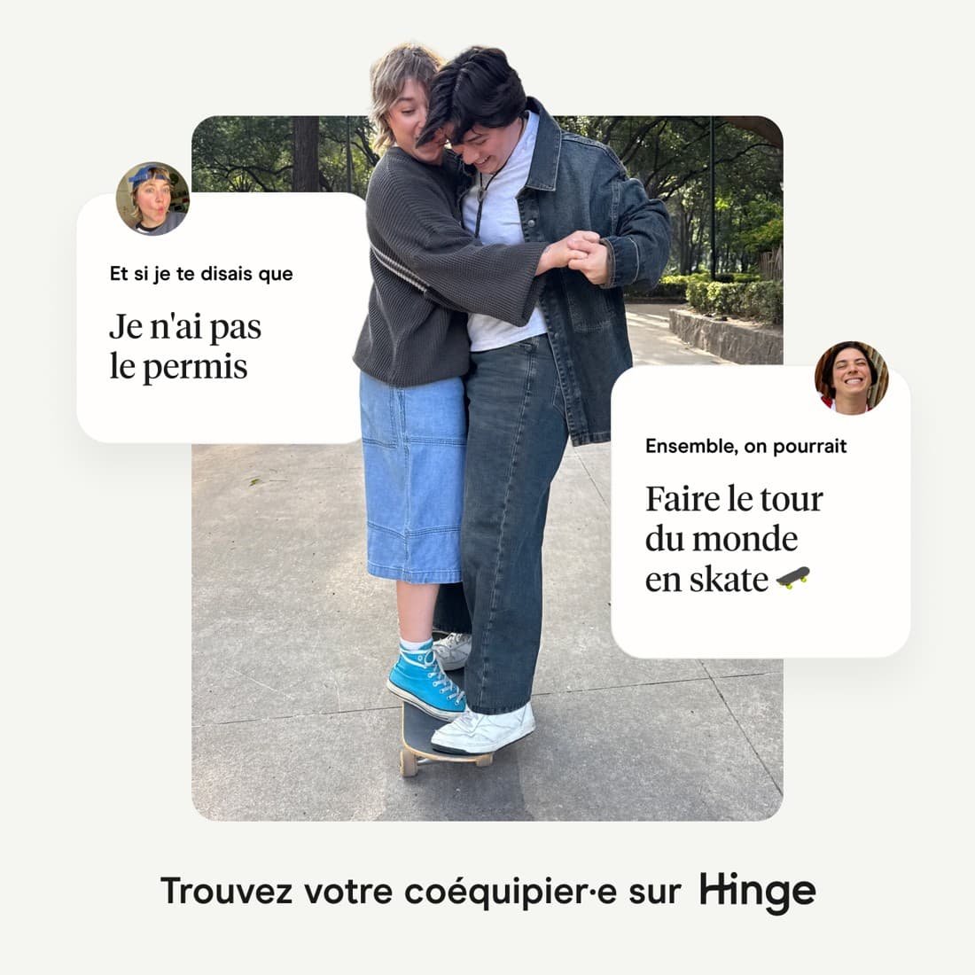 Hinge · UGC Overlay ad