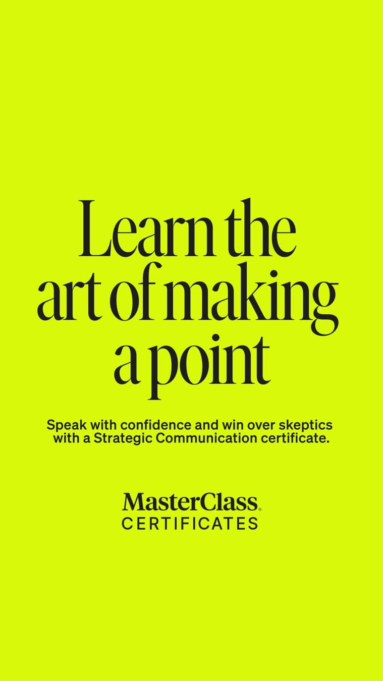 MasterClass static ad reference