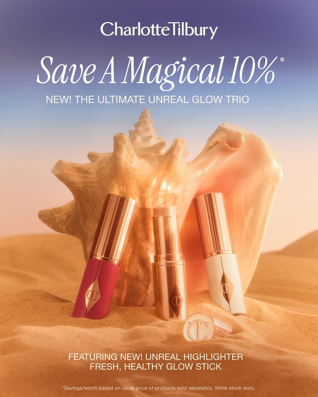 Charlotte Tilbury · Offer-First Banner ad
