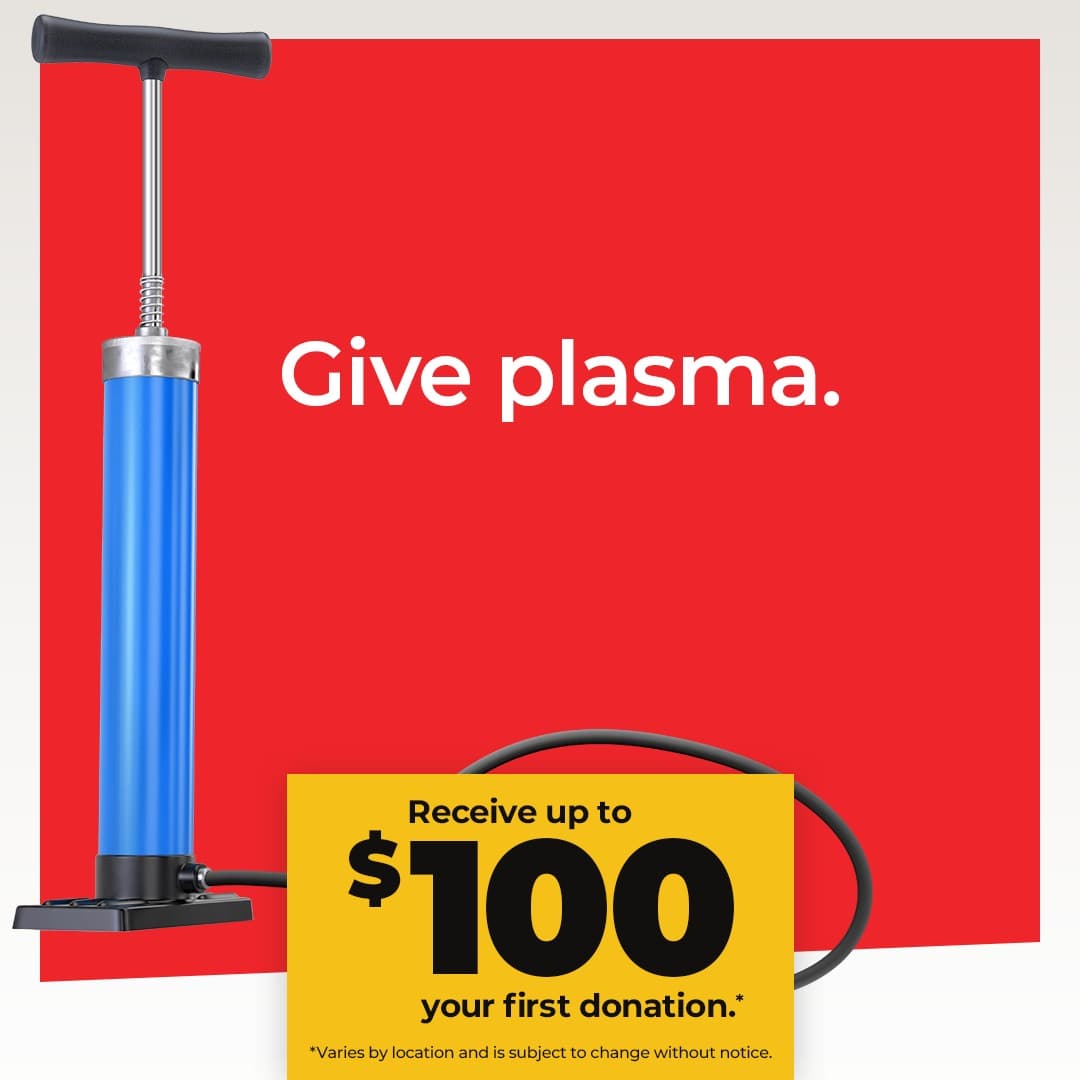 CSL Plasma · Offer-First Banner ad