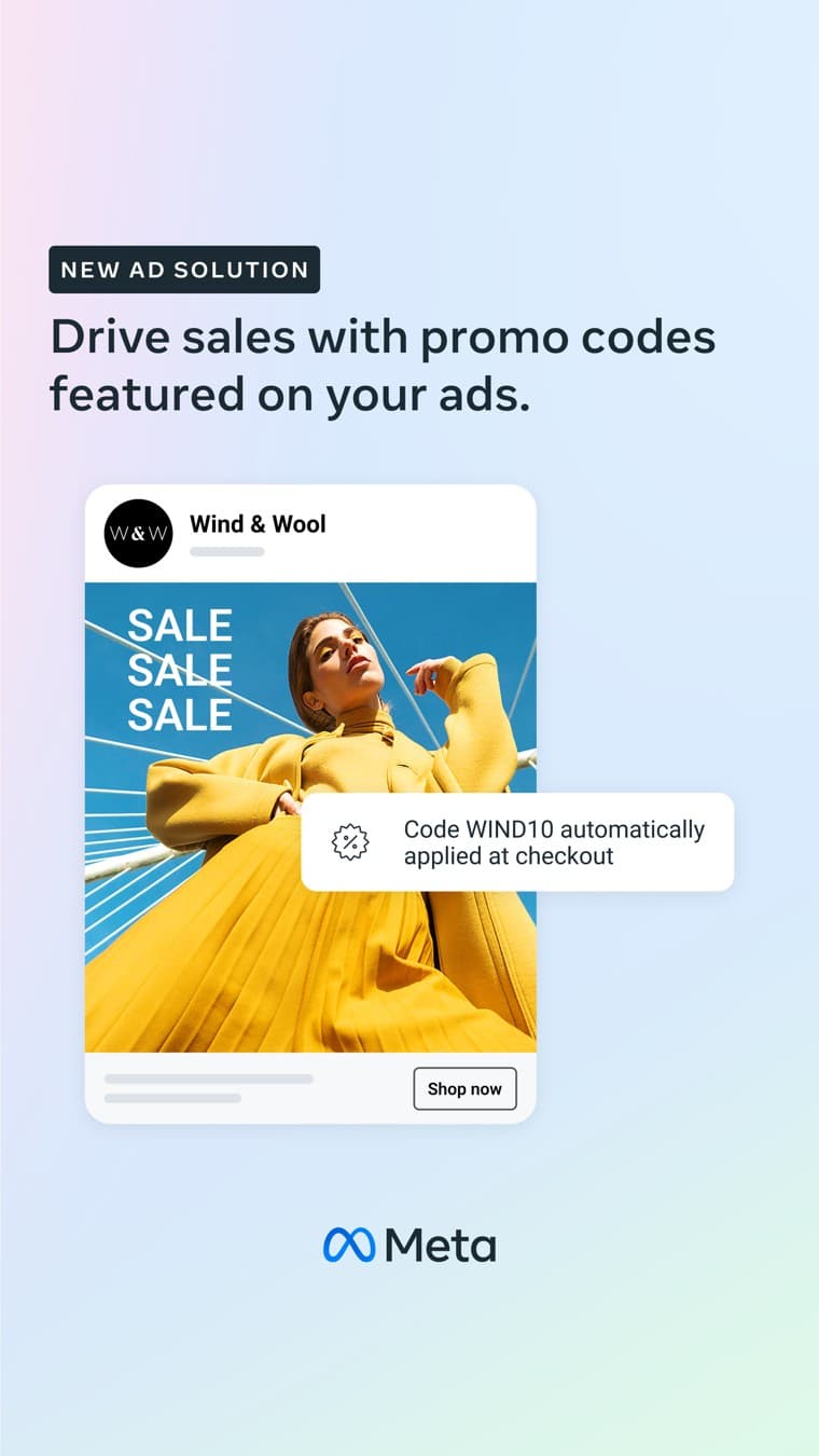 Meta for Business · Social Media Mockup ad