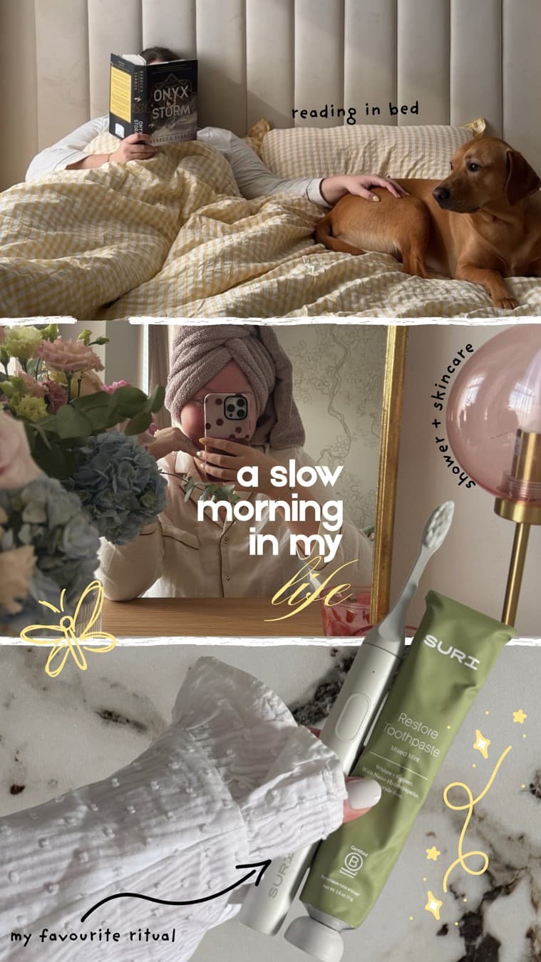 SURI // Sustainable Rituals · Collage ad