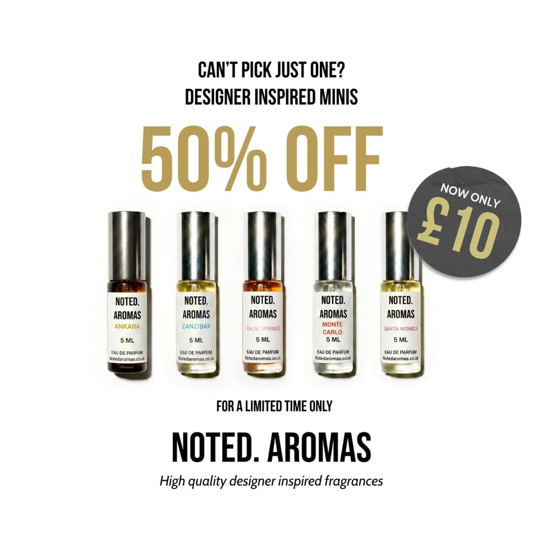 Noted Aromas · Offer-First Banner ad