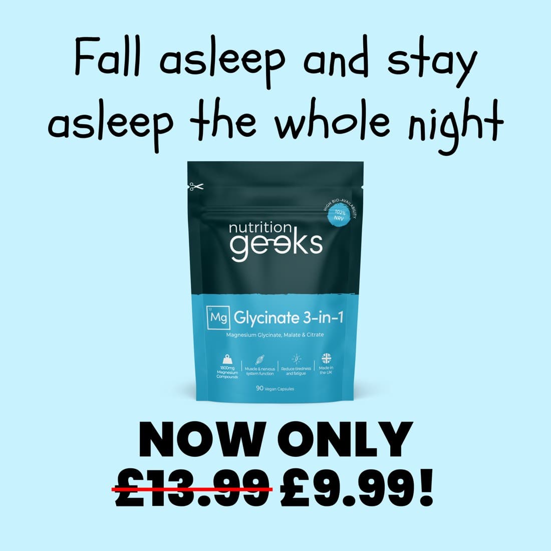 Nutrition Geeks · Offer-First Banner ad
