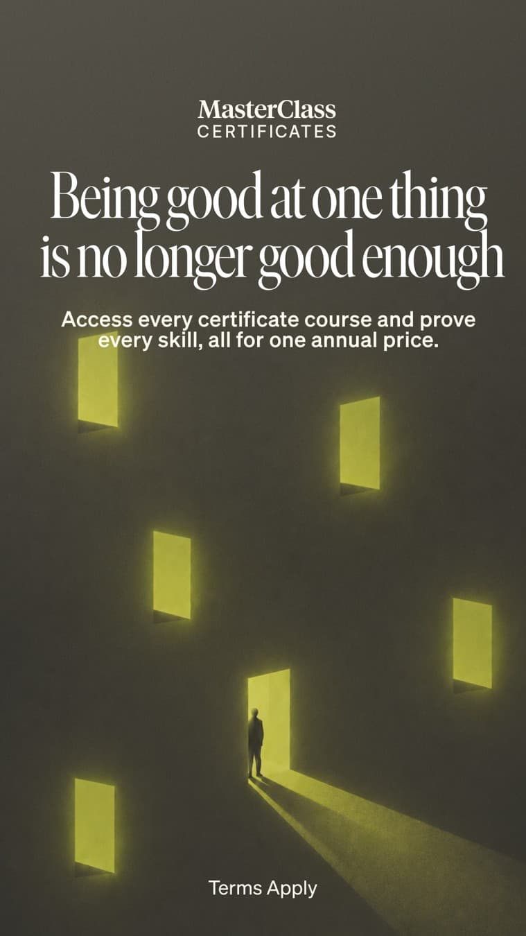 MasterClass · Editorial ad