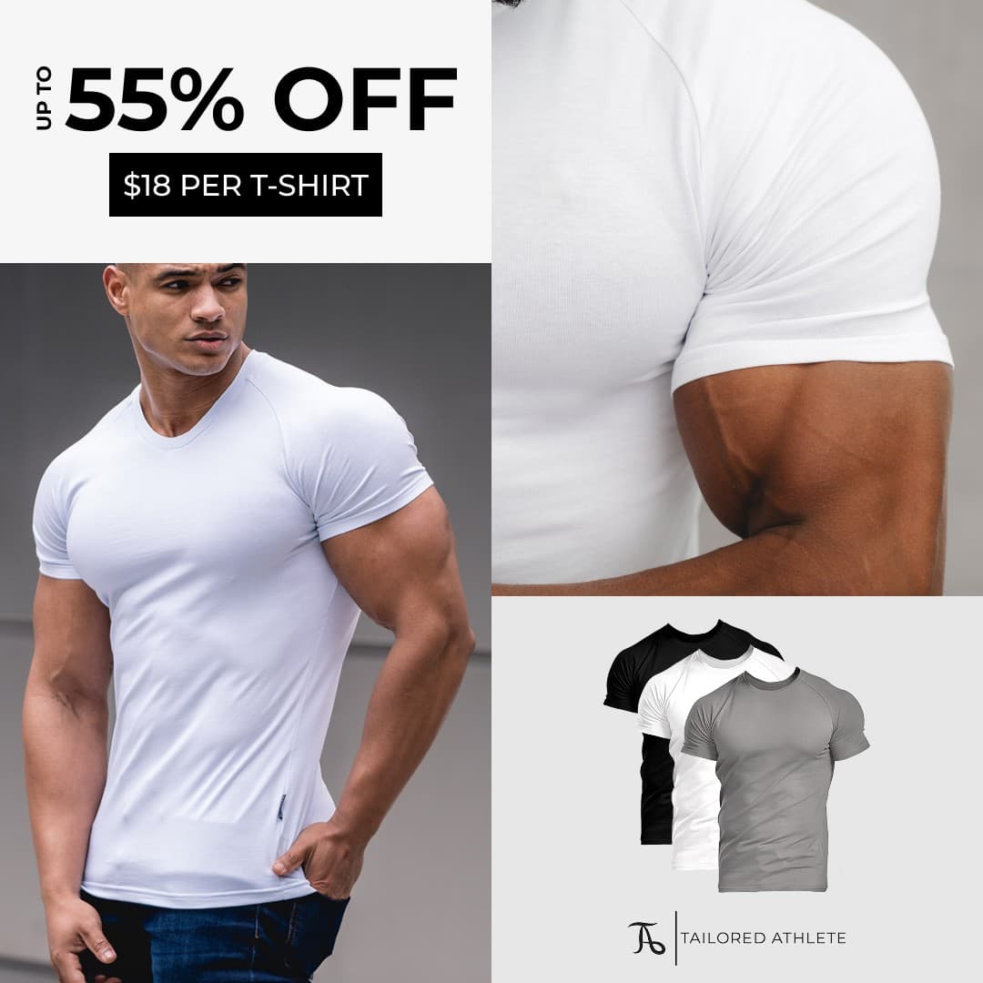 Tailored Athlete · Offer-First Banner ad
