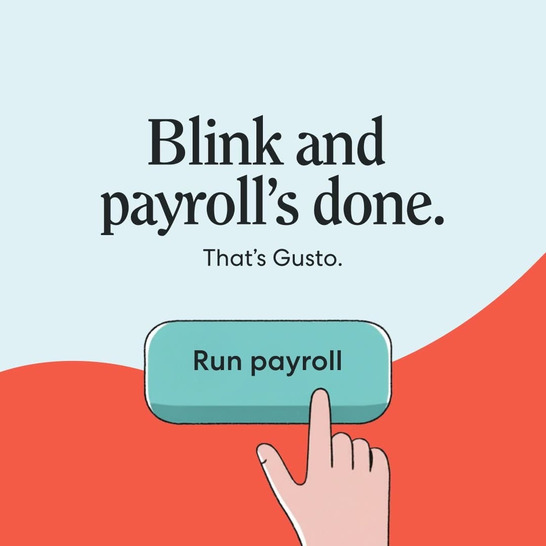Gusto · Text-led Statement ad