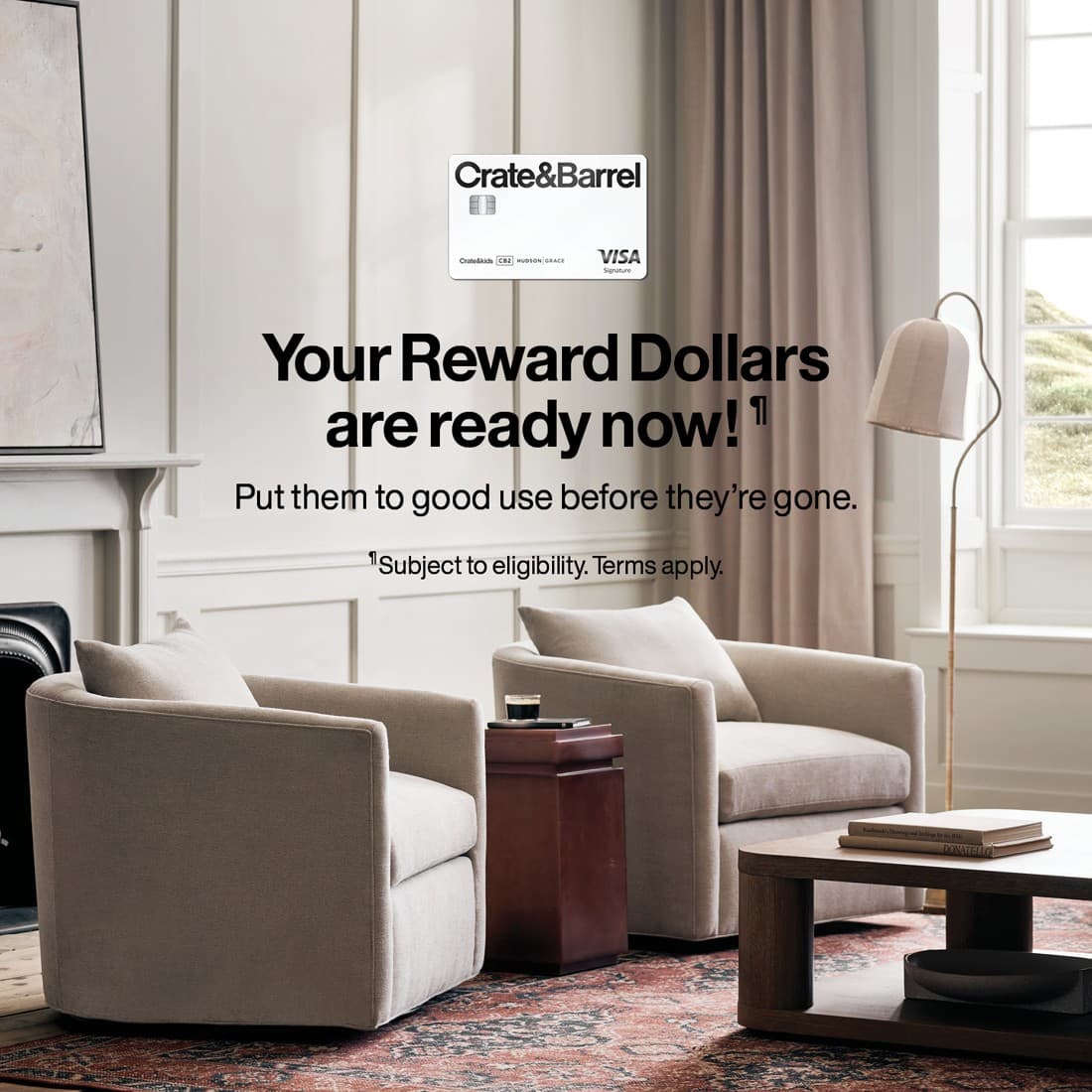 Crate and Barrel · Editorial ad