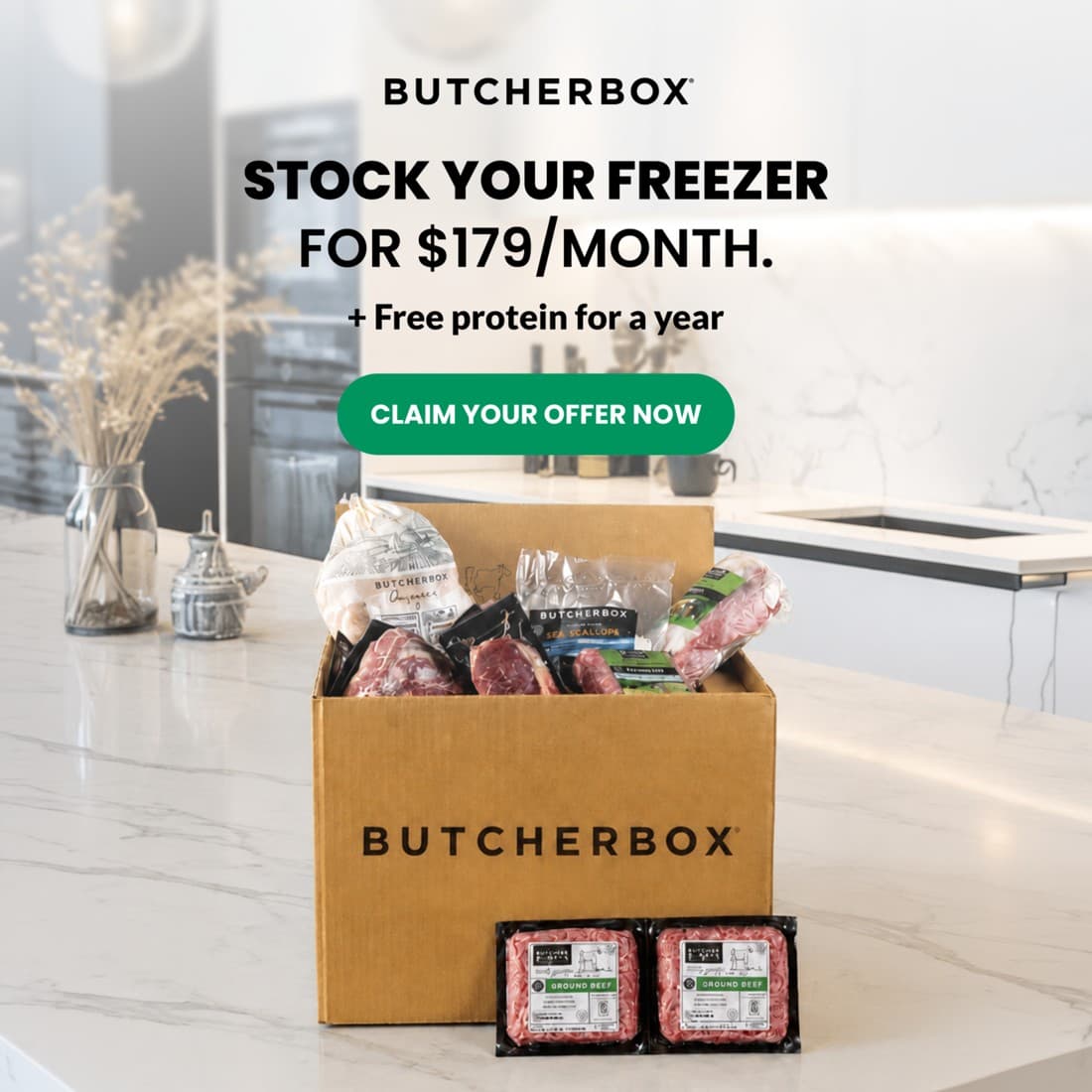 ButcherBox · Offer-First Banner ad