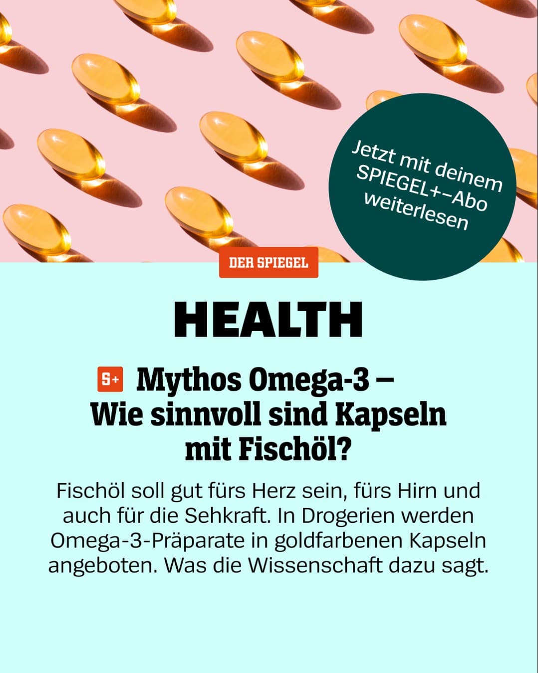 DER SPIEGEL · Editorial ad