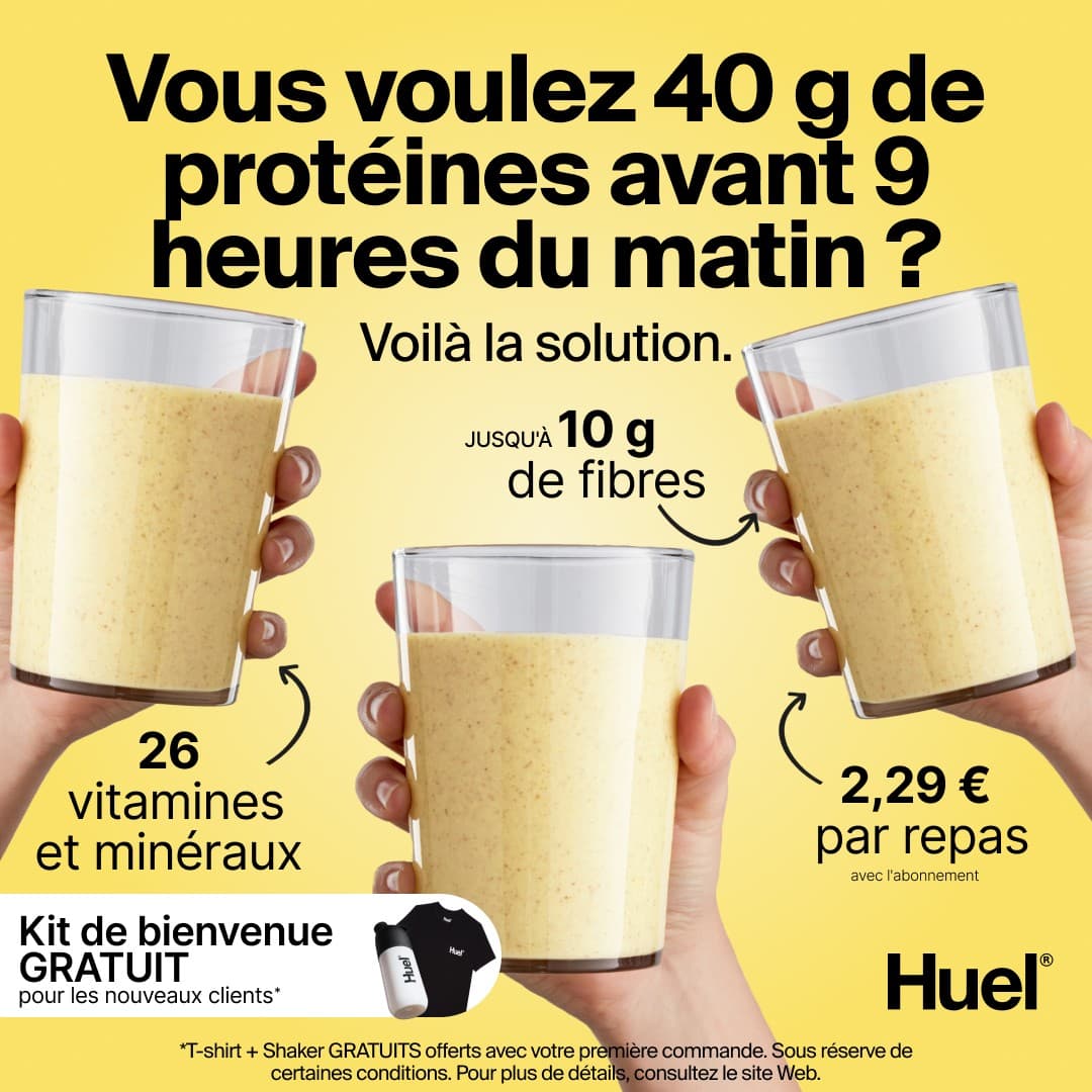 Huel · Feature Benefit Pointout ad