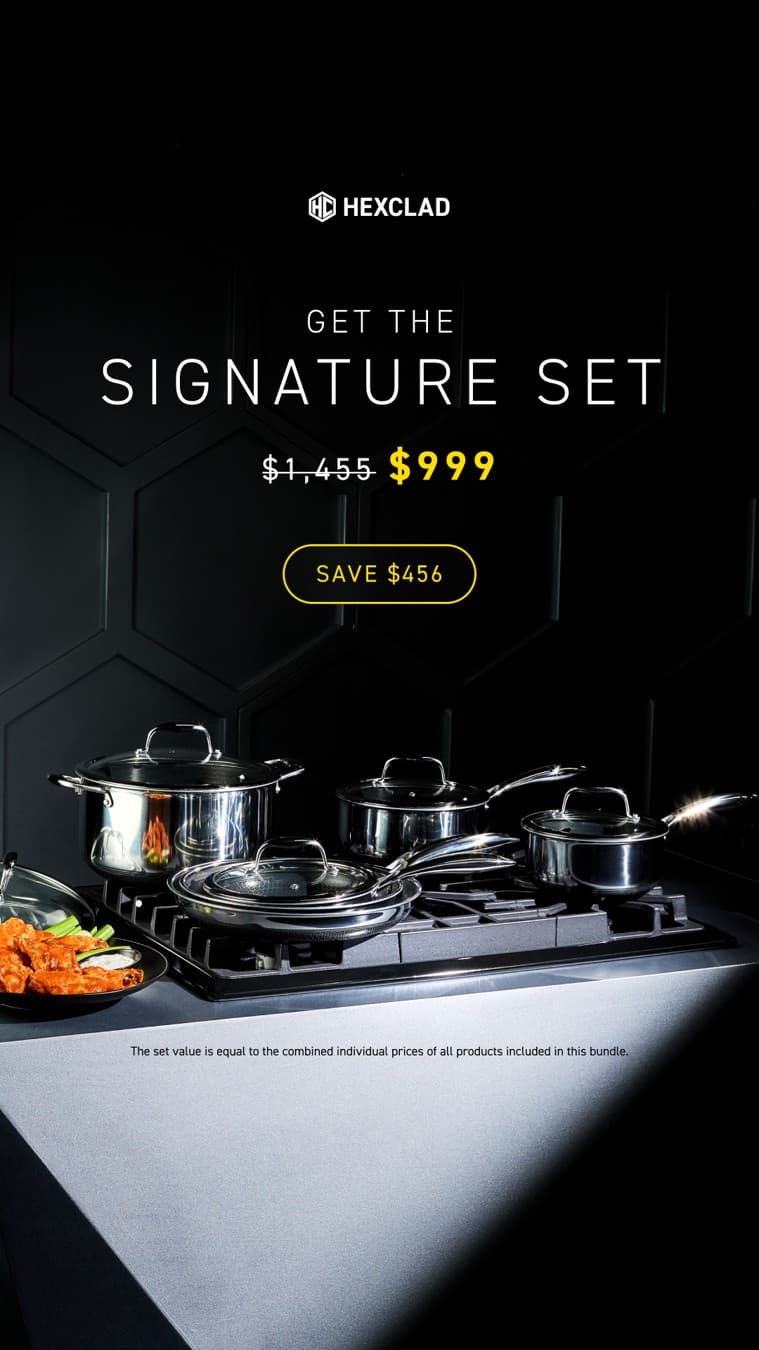 HexClad · Offer-First Banner ad