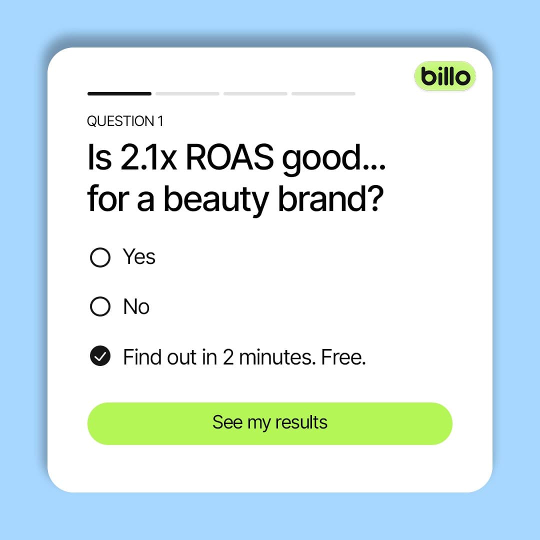 Billo · Quiz / Poll ad