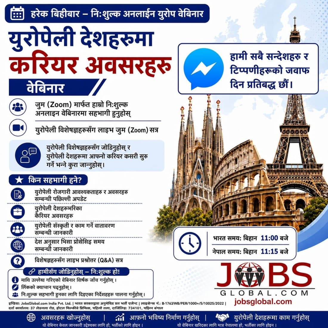 Jobsglobal.com Darjeeling India Β· Listicle ad