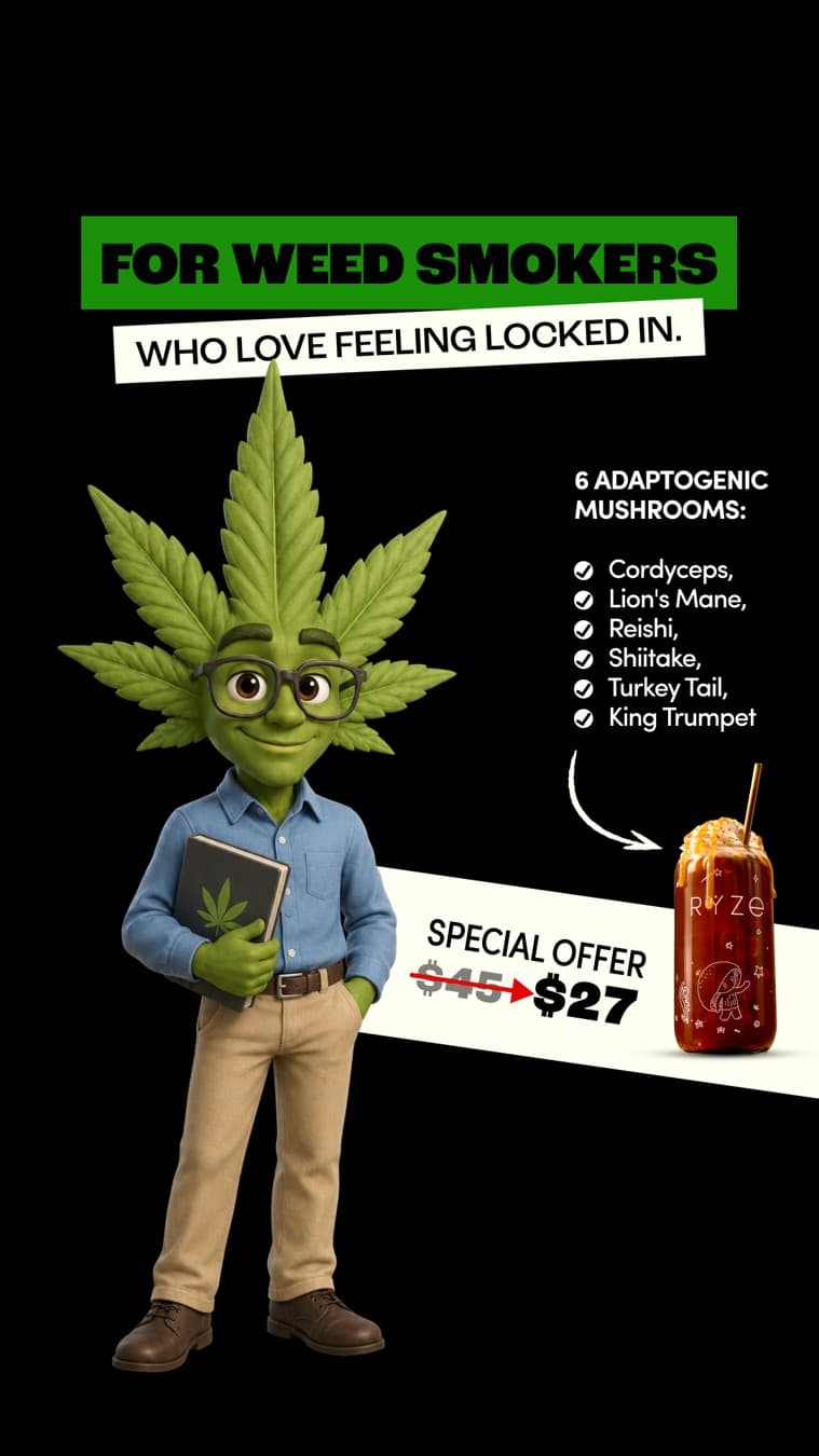 RYZE Superfoods · Offer-First Banner ad