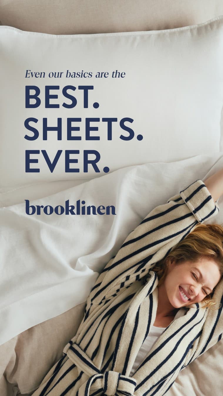 Brooklinen · Lifestyle Image ad