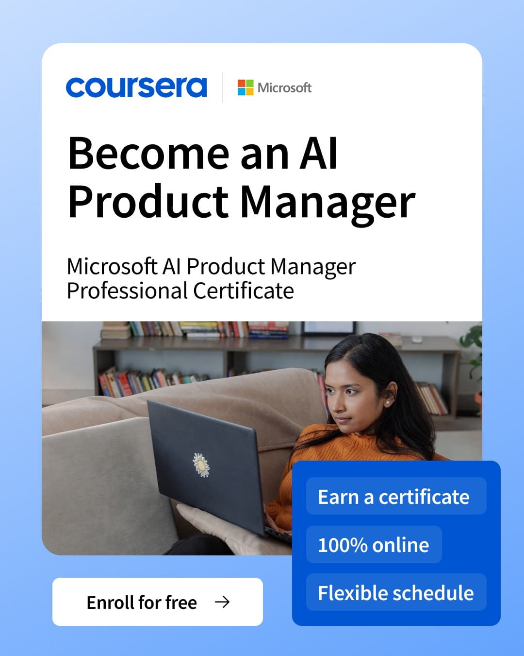 Coursera · Lifestyle Image ad
