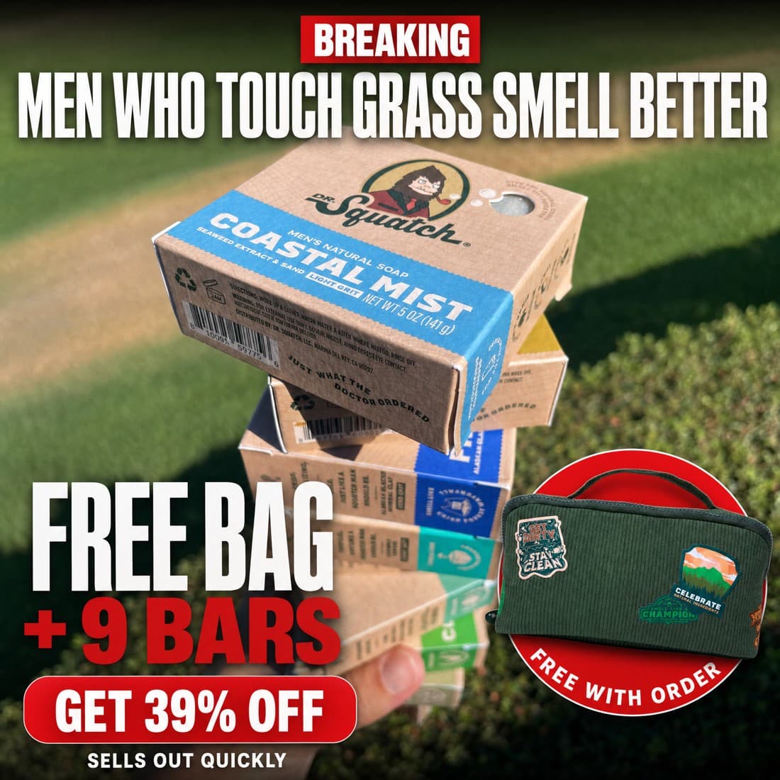 Dr. Squatch · Offer-First Banner ad