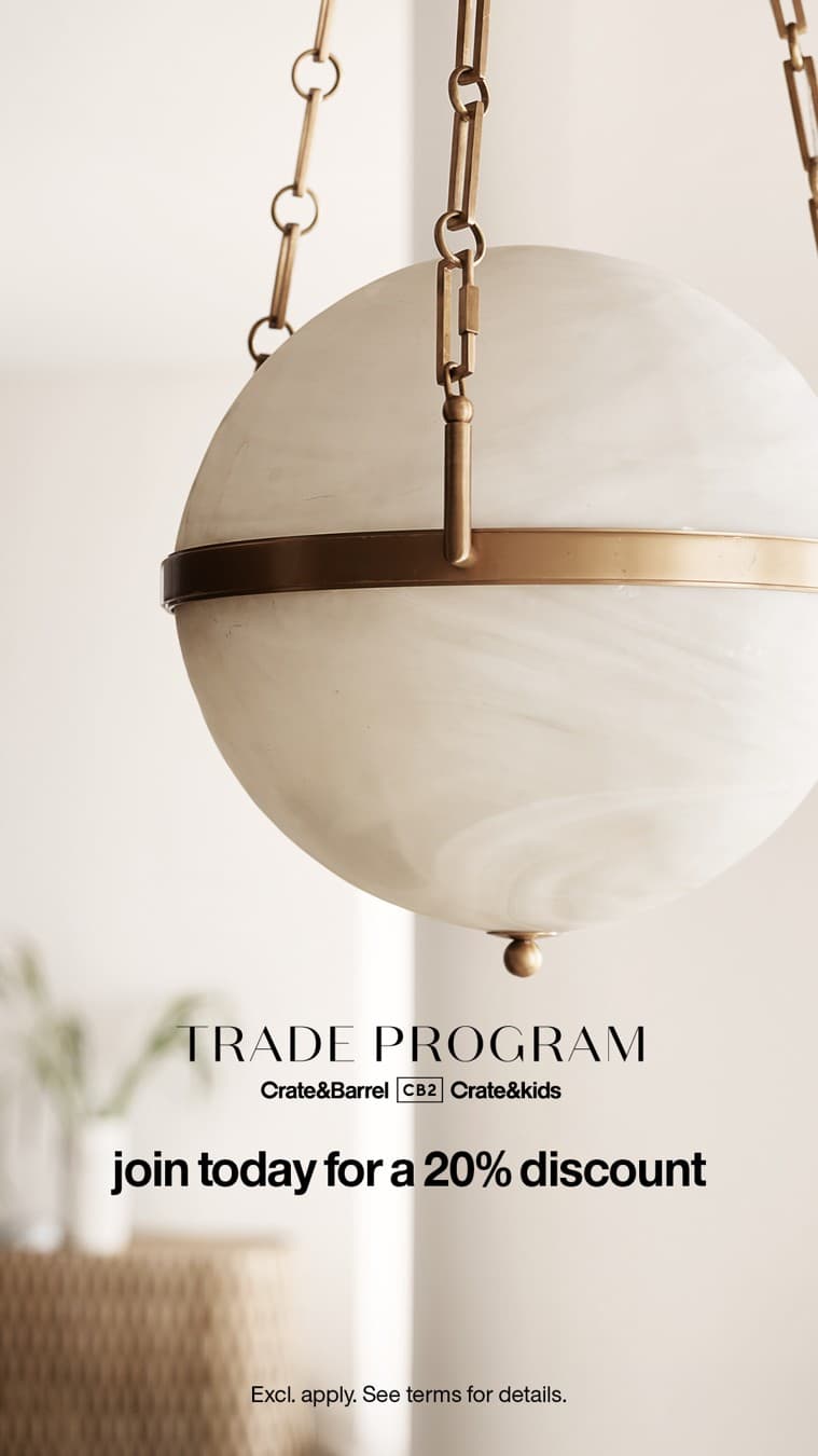 Crate and Barrel · Offer-First Banner ad