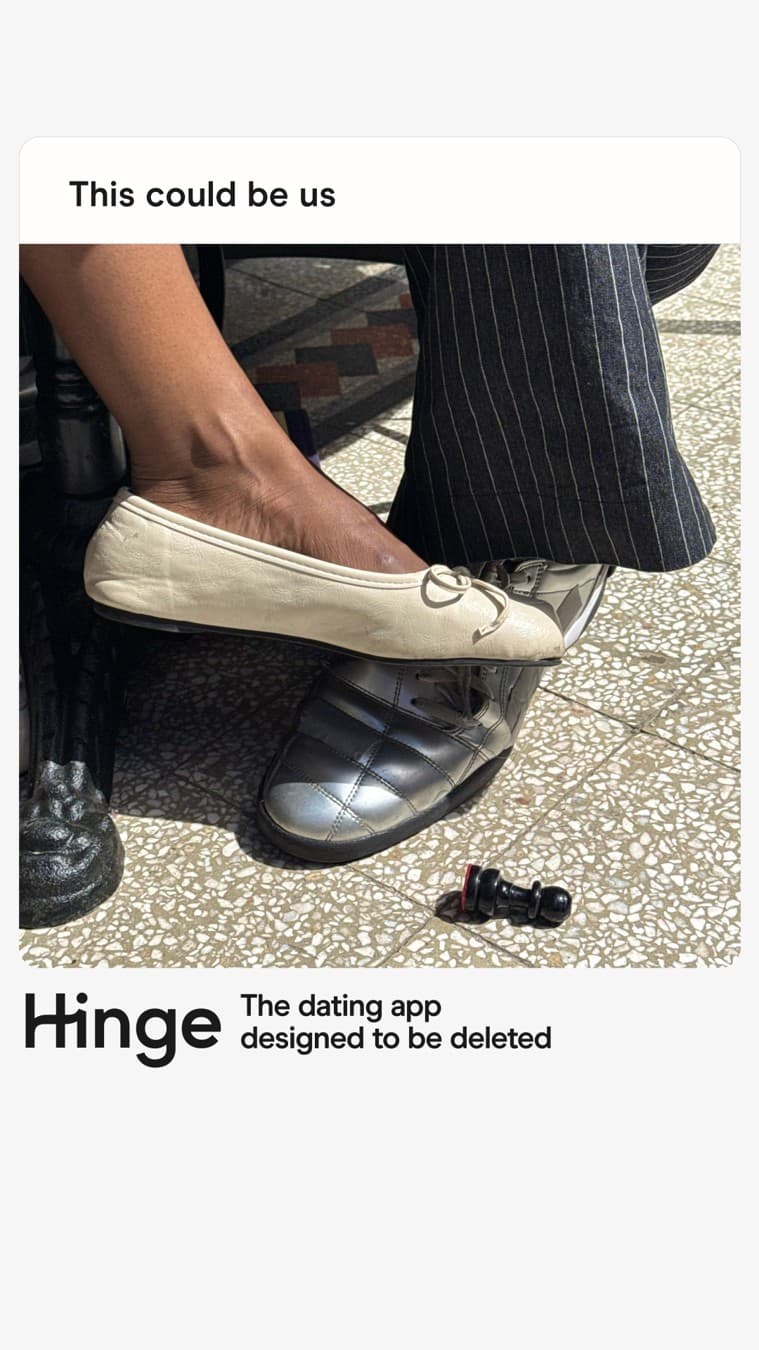 Hinge · UGC Overlay ad