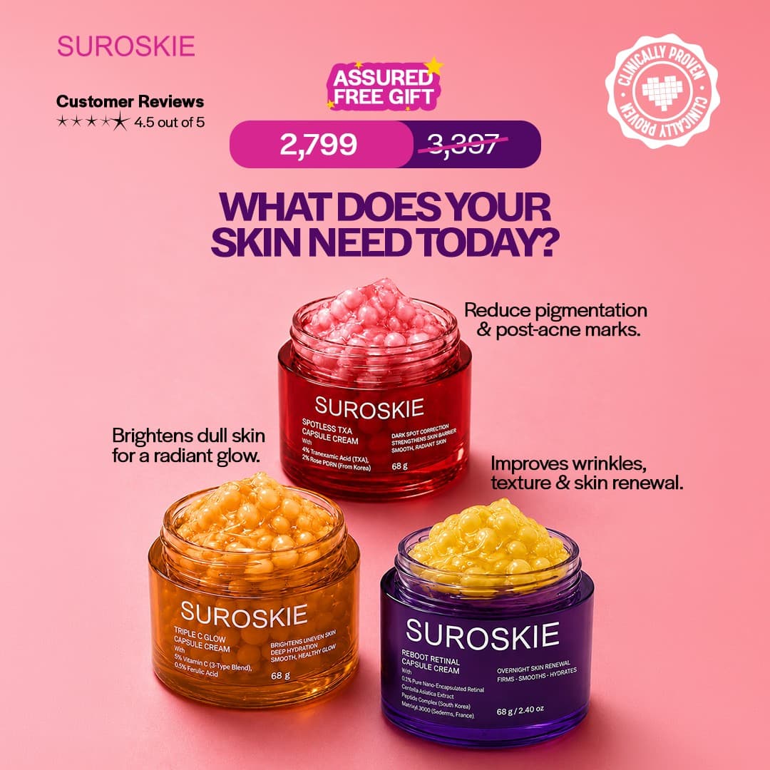 Suroskie · Feature Benefit Pointout ad