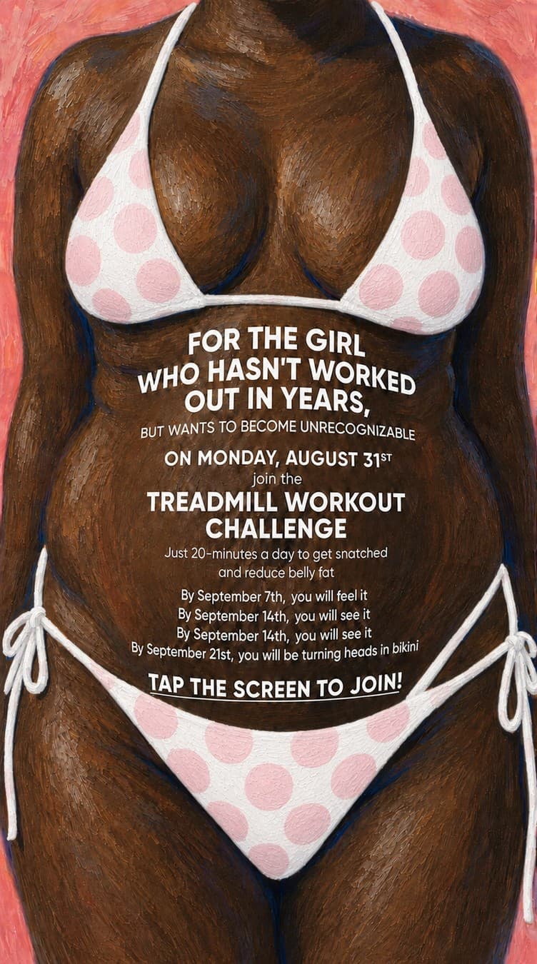 Lessie Fitness · Hand-Drawn ad