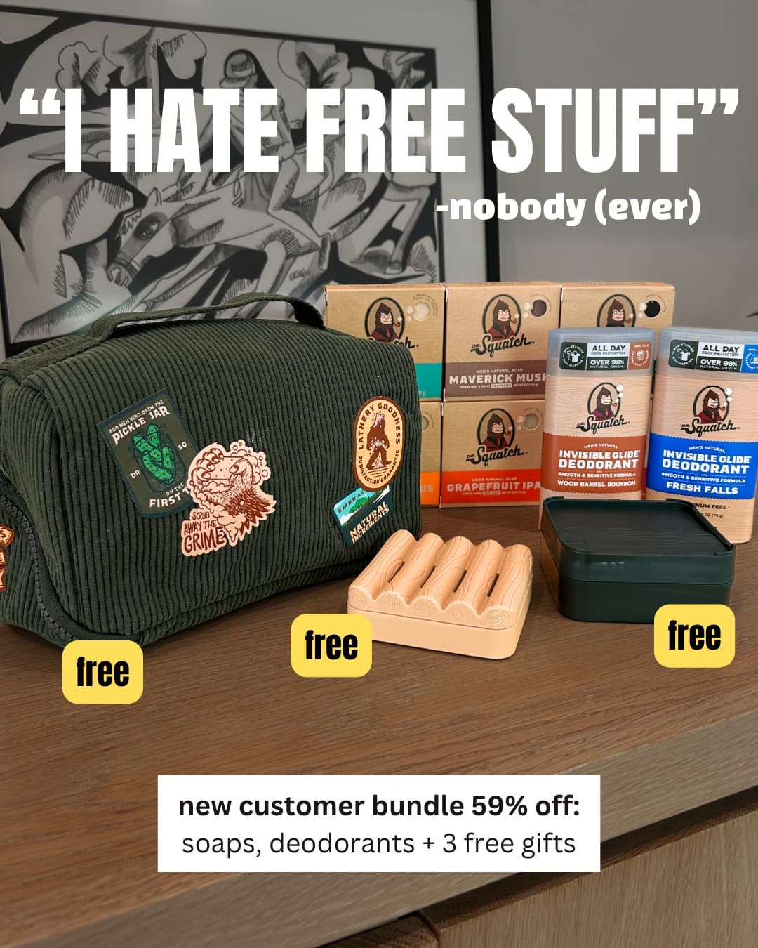 Dr. Squatch · Meme ad
