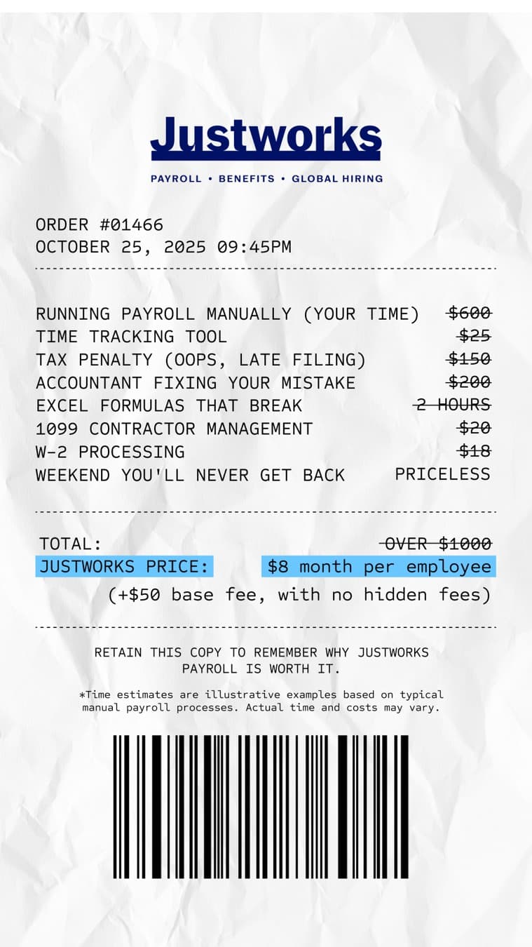 Justworks · Document Mockup ad