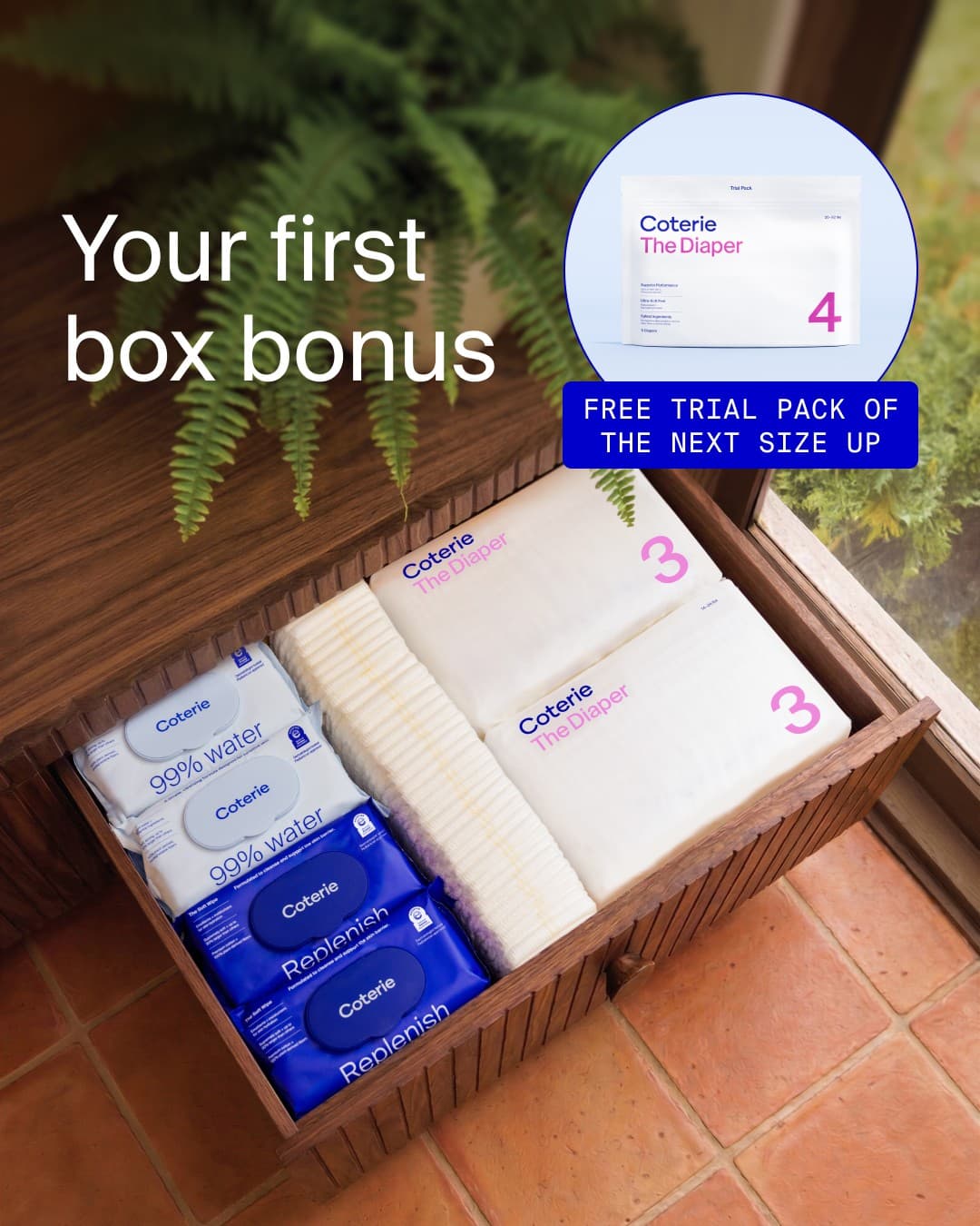 Coterie Baby · Offer-First Banner ad