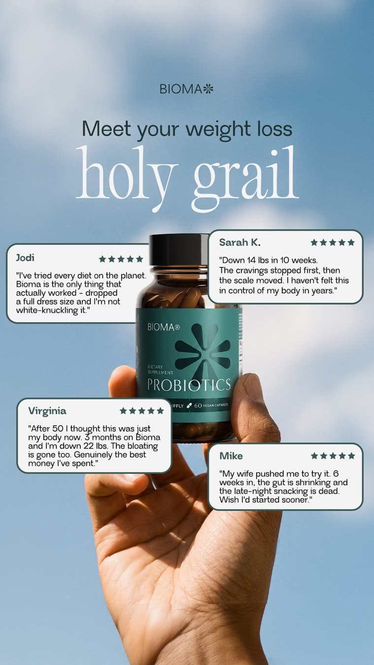 Bioma.Health · Social Proof Mashup ad
