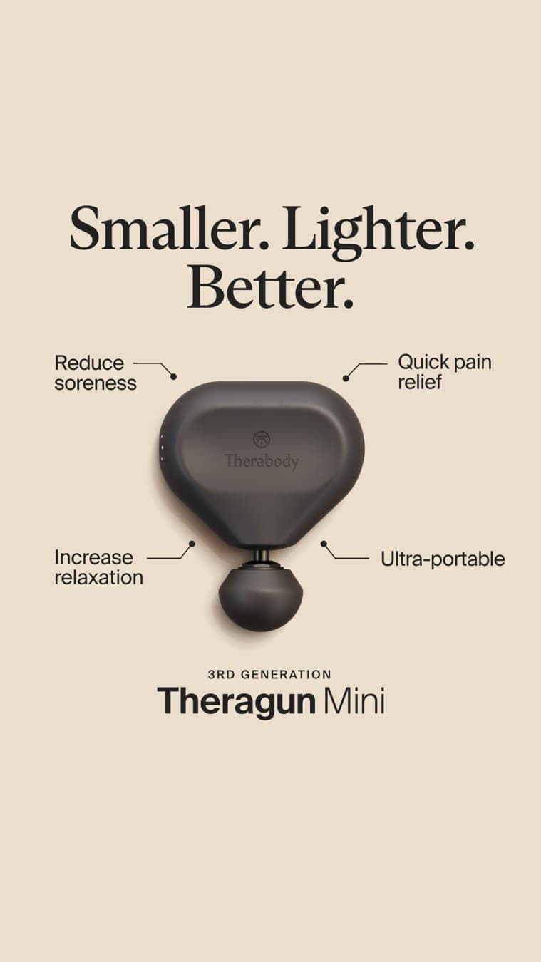 Therabody · Feature Benefit Pointout ad