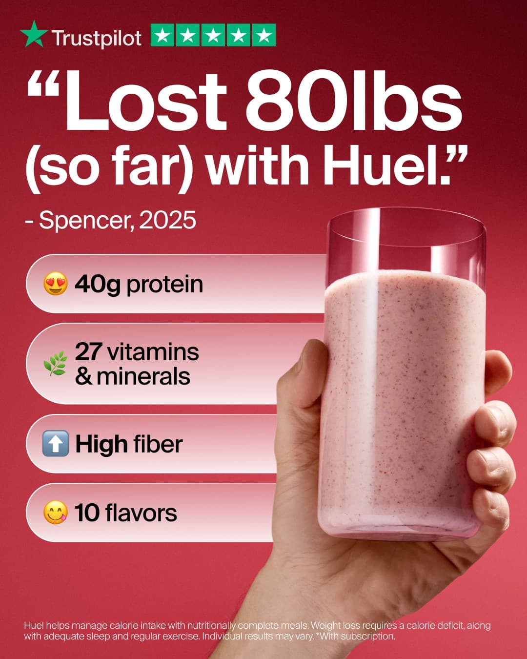 Huel · Review ad