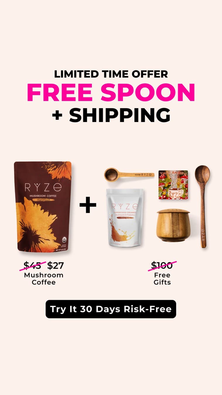 RYZE Superfoods · Offer-First Banner ad