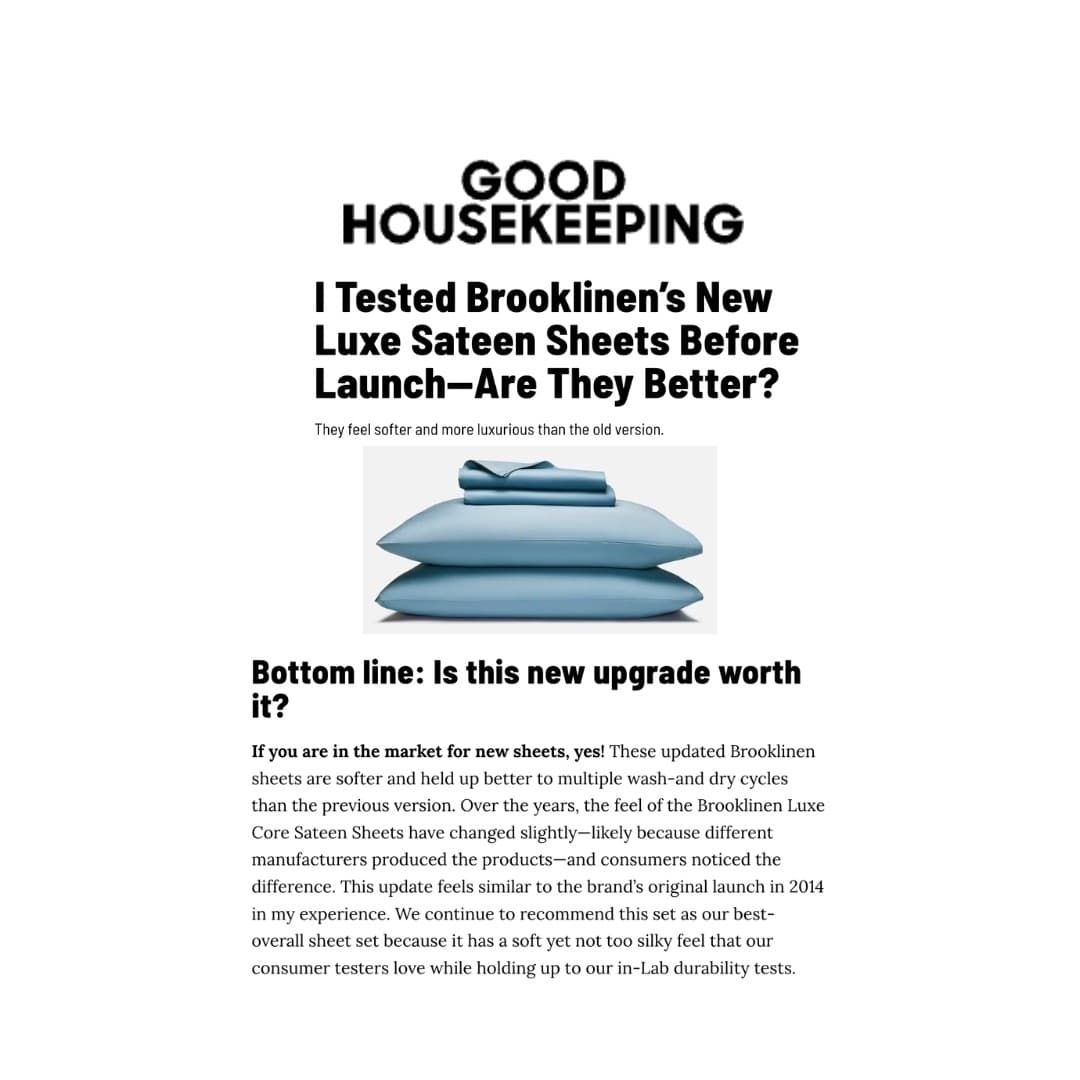 Brooklinen · Press ad