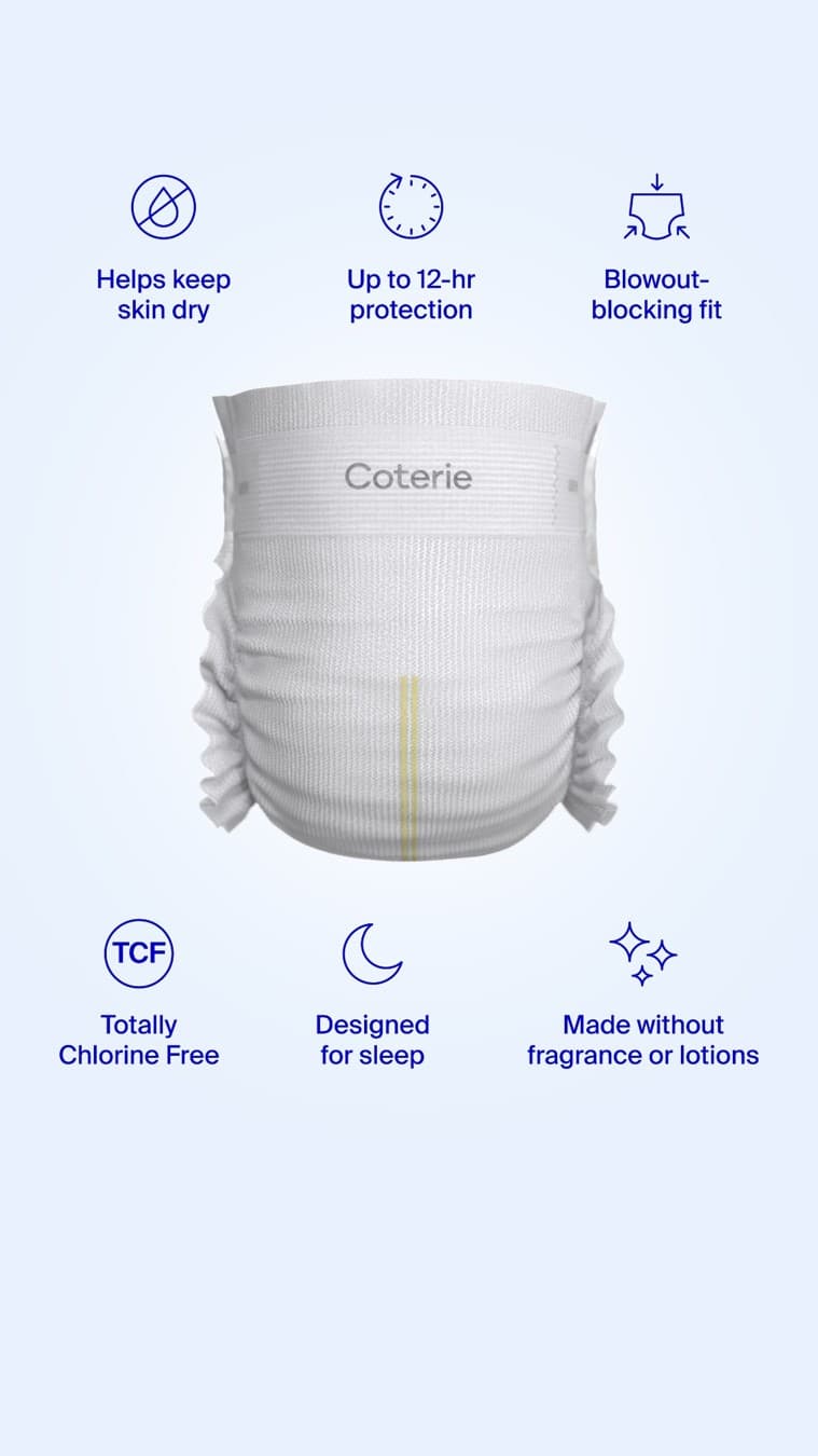 Coterie Baby · Feature Benefit Pointout ad