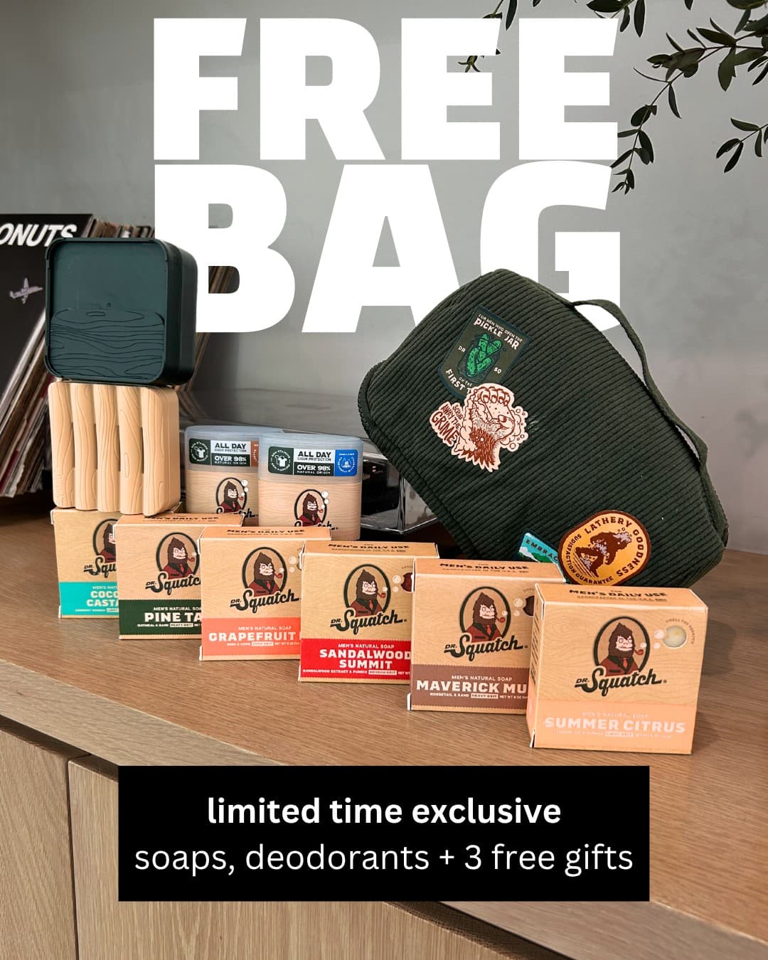 Dr. Squatch · Offer-First Banner ad