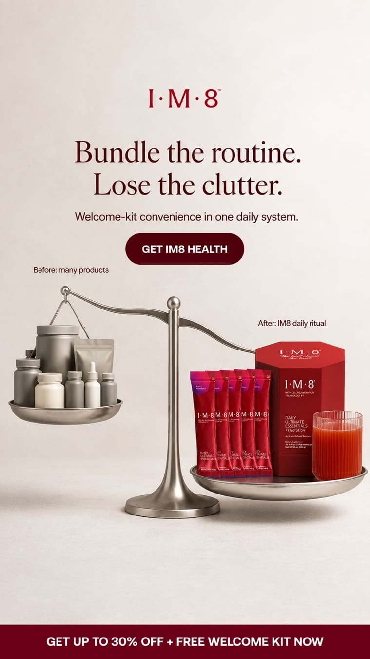 IM8 Health · Before and After ad