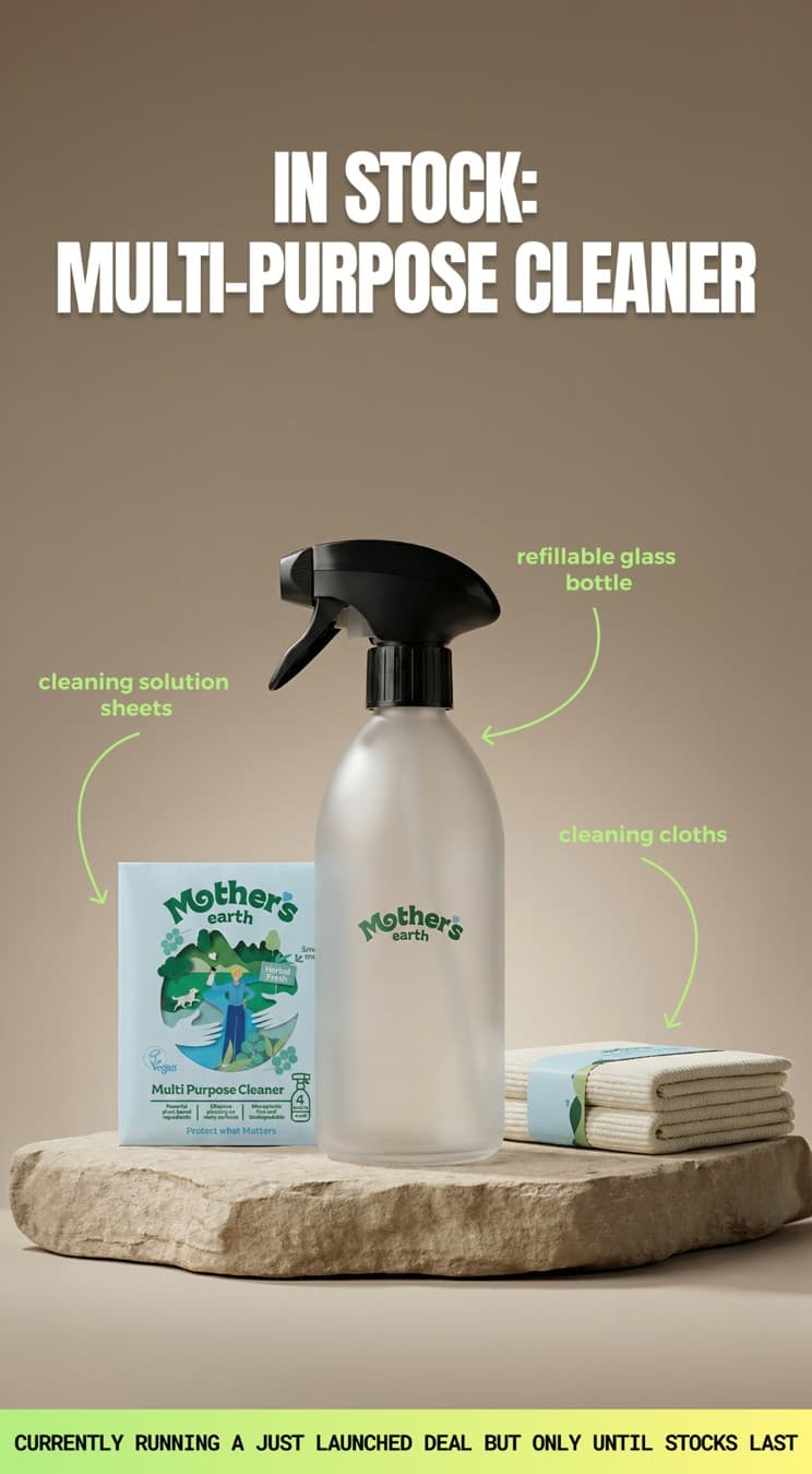 Mothers Earth · Feature Benefit Pointout ad
