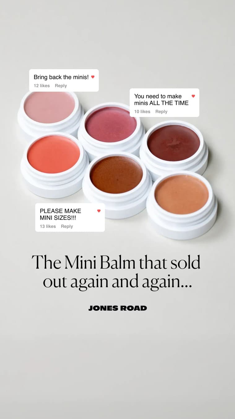 Jones Road Beauty · Social Comments ad