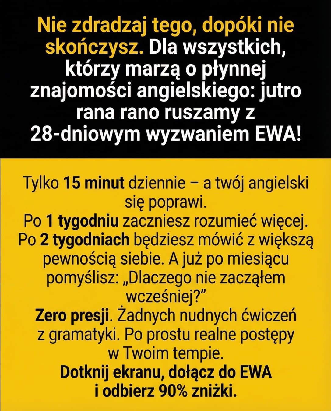 EWA: Learn Languages · Offer-First Banner ad
