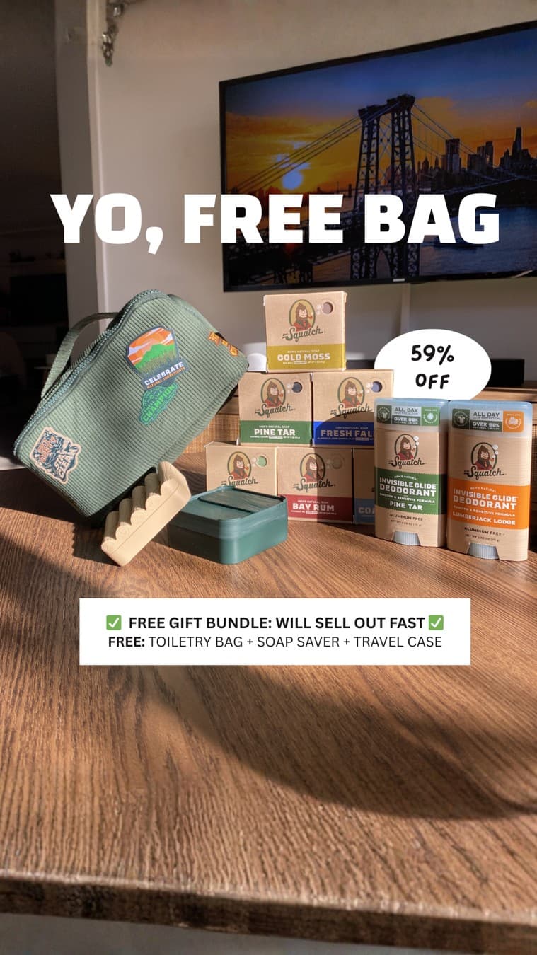 Dr. Squatch · Offer-First Banner ad