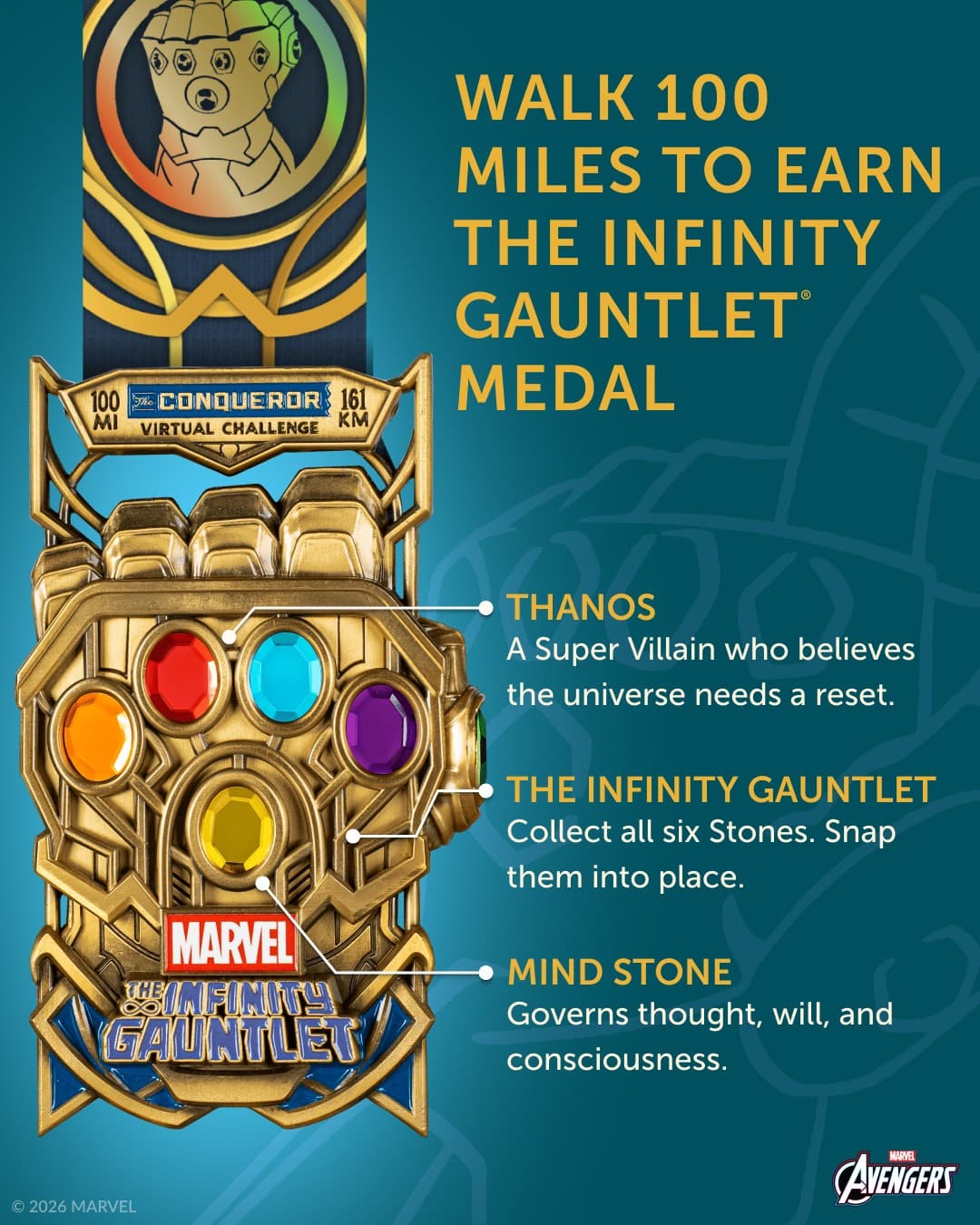 The Conqueror Challenges · Feature Benefit Pointout ad
