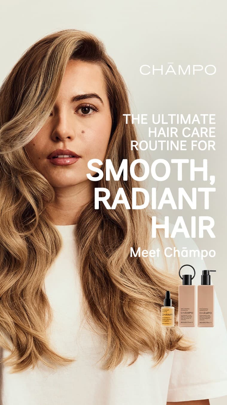 Chāmpo Haircare · Editorial ad