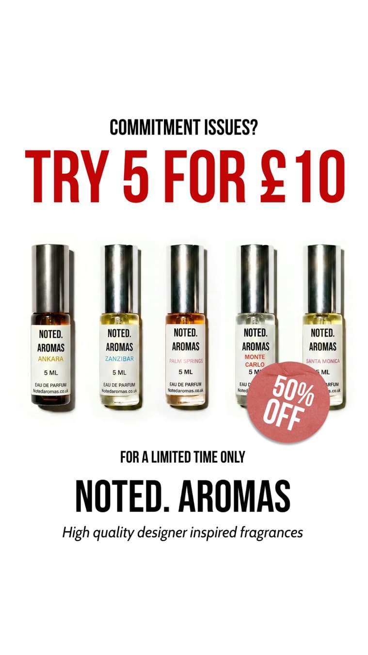 Noted Aromas · Offer-First Banner ad