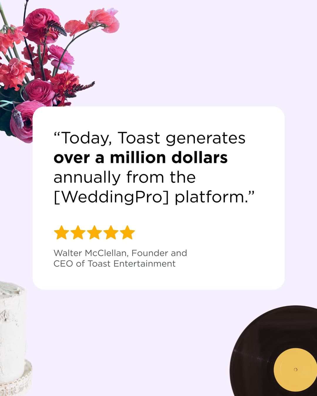 WeddingPro · Review ad