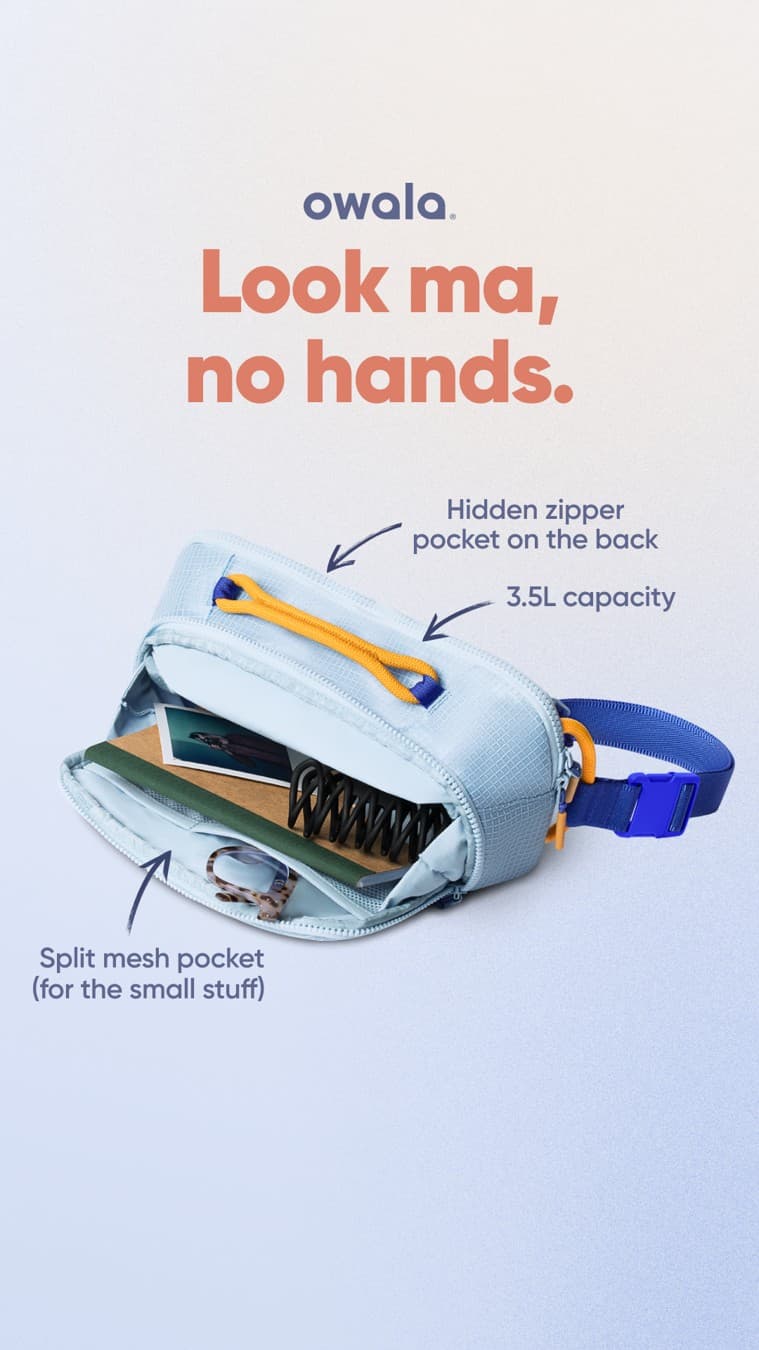 Owala · Feature Benefit Pointout ad