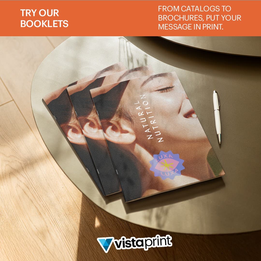 VistaPrint · Flatlay ad