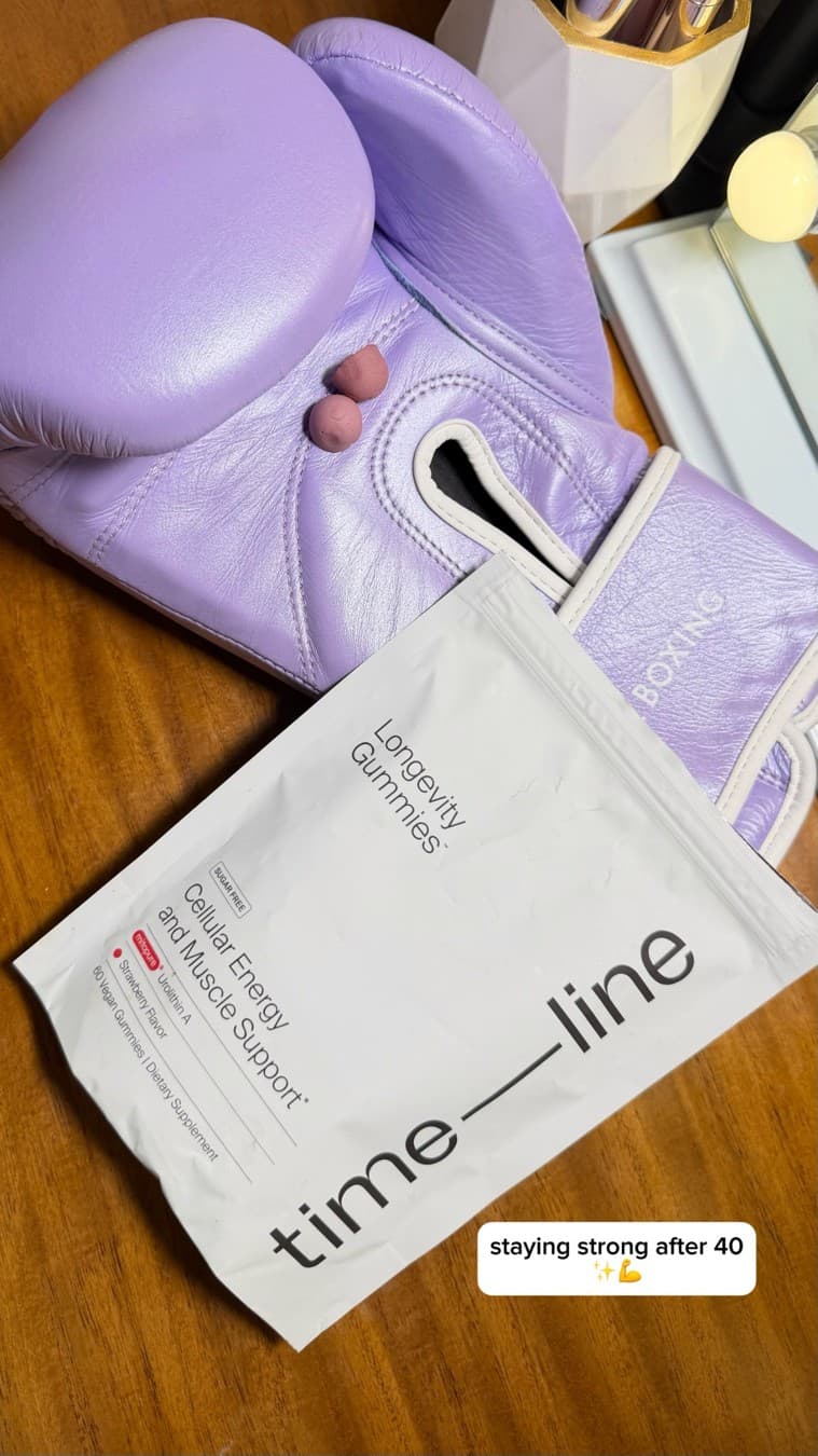 Timeline Longevity · Flatlay ad